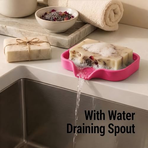 Zulay Kitchen Small Silicone Sponge Holder – Space-Saving Sink Organizer Tray - Image 2
