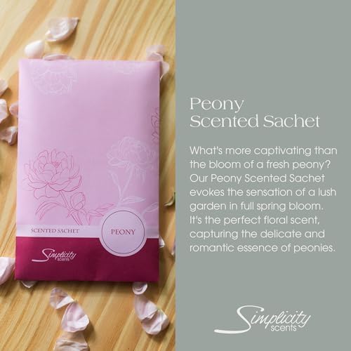 Peony Scented Sachets Pack of 3, Spring and Summer - Image 2