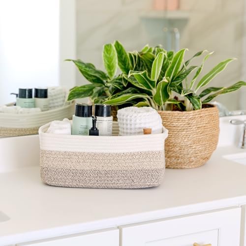 NaturalCozy 13.5”x8.5”x5.5” Storage Baskets - Image 5