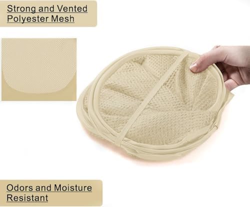 BATTOO Deluxe Strong Mesh Pop up Laundry Hamper Basket - Image 5