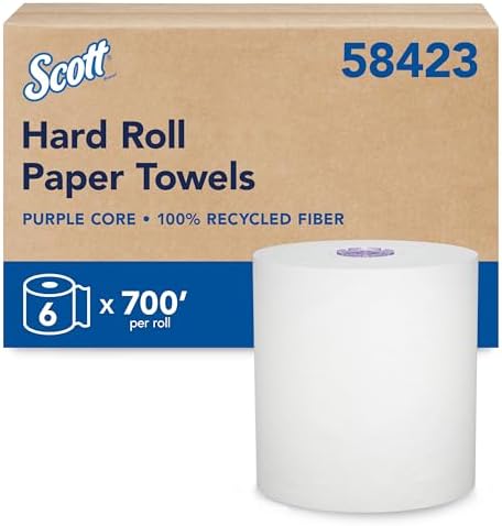 Scott Professional Hard Roll Paper Towels, 6 Rolls x 700' by Scott%C2%AEProfessional