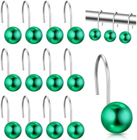 Threehoney 12 Pcs Cute Shower Curtain Hooks Shower Curtain Ring by Threehoney