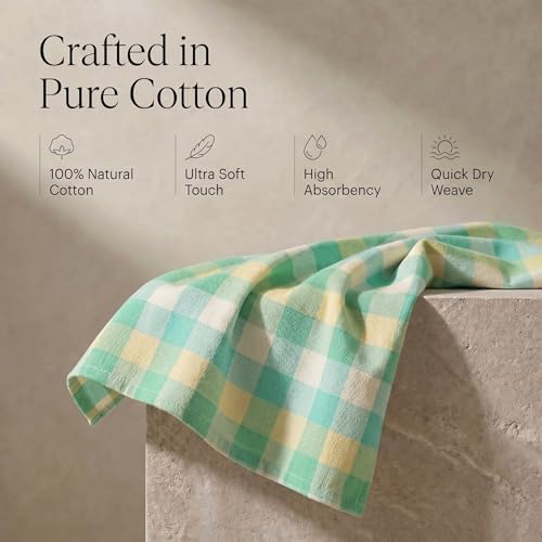 Urban Villa Kitchen Towels Cotton Dish Towels 20”x30” Greensand - Image 4
