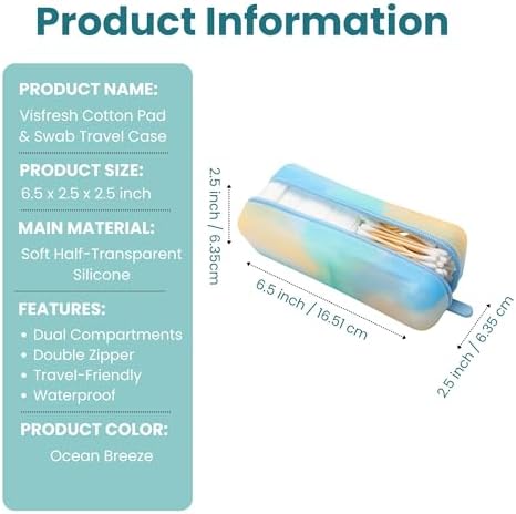 Cotton Pad Swab Travel Case, Waterproof Organizer - Image 4