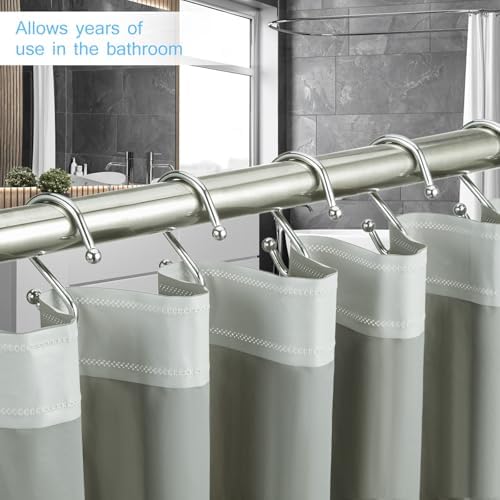 Shower Curtain Hooks, Metal Shower Hooks - Image 2