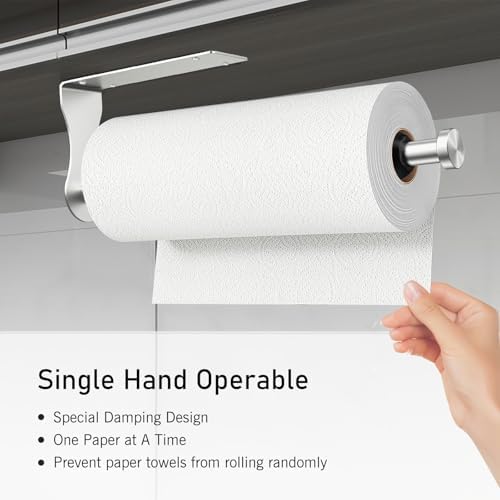 SetSail Paper Towel Holder, 2 Packs Single Hand Operable Paper Towel Holder - Image 3
