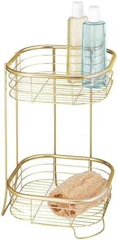 iDesign 2-Tier Square Shower Caddy Organizer by iDesign