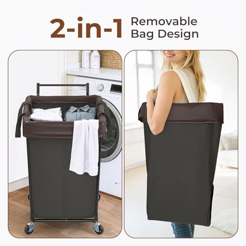 160L Rolling Laundry Hamper - Image 5