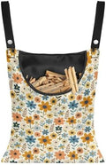 Floral Print Clothespin Bag Laundry Hanging Storage Organizer by CREAMIC