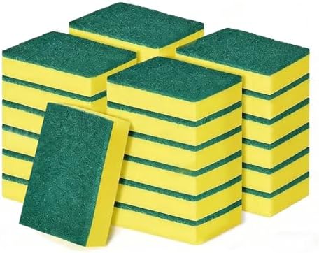 24-Pack Heavy Duty Scrub Sponges, Non-Scratch Kitchen Sponge by Unknown