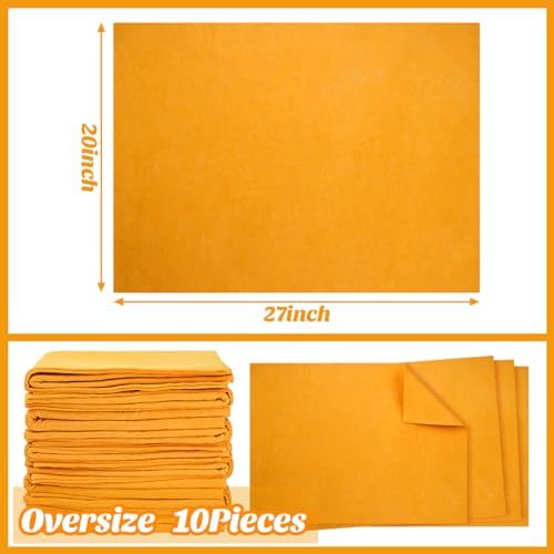 10 Pack 20" x 27" Shammy Cloths Absorbent Chamois Towel - Image 3