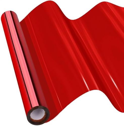 Vanhench Red Cellophane Wrapping Paper 16" x 100' 3Mil by Vanhench