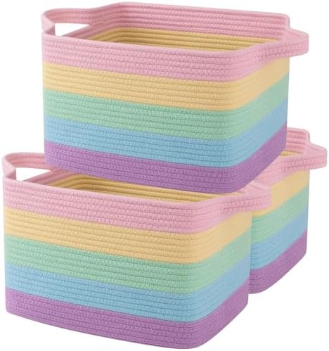OIAHOMY Cotton Rope Storage Baskets by MasterofSpaceOptimization