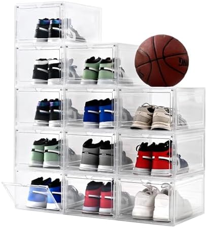 Shoe Organizer, Thicken & Sturdy Shoe Boxes by UniHIMO