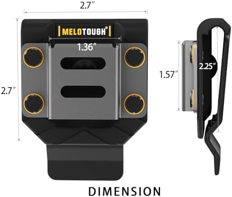 MELOTOUGH Drill Holder for Tool Belt, Drill Holster, Tape Measure Holder - Image 3