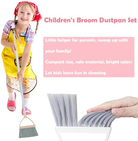 Mini Broom with Dustpan for Kids, Little Housekeeping Helper Set - Image 5