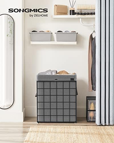 SONGMICS Laundry Hamper, Collapsible, 23.8 Gal. - Image 2
