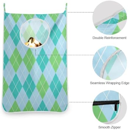 2PCS Hanging Laundry Hamper Bag Over the Door Laundry Hamper Wall Hamper Large - Image 6