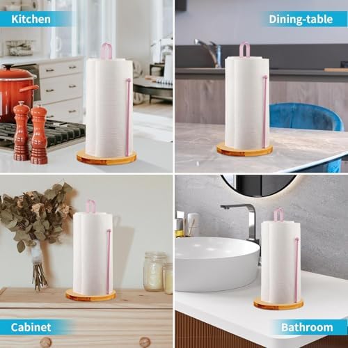 Wooden Paper Towel Holder Countertop, Kitchen-Towel-Holder FreeStanding - Image 7
