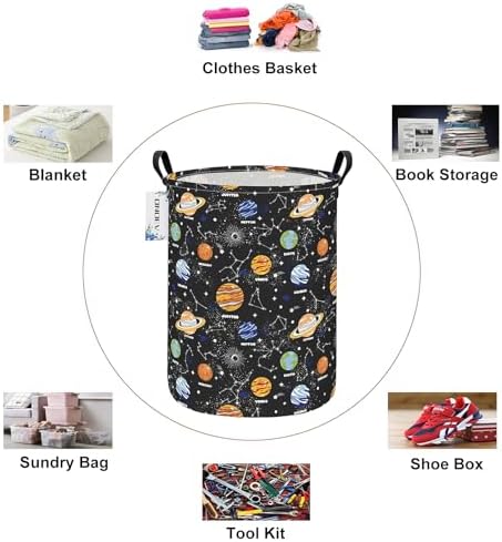 Round collapsible Solar System planet Laundry Hamper - Image 3