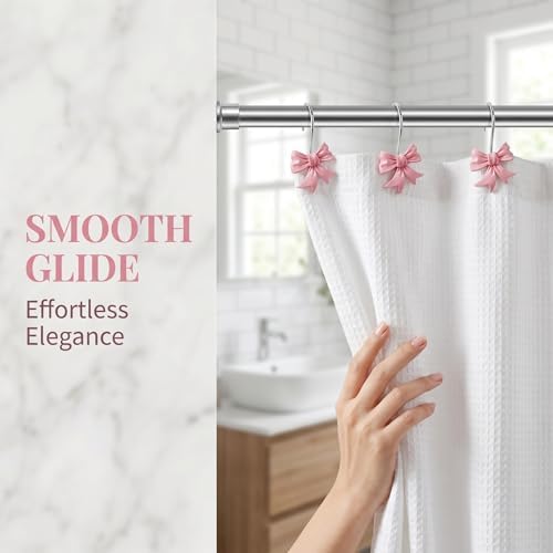 Bow Knot Decorative Shower Curtain Hooks - Image 7