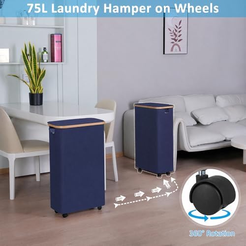 efluky Slim Laundry Hamper - Image 2