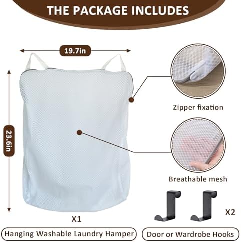 Hanging Washable Laundry Hamper - Image 3