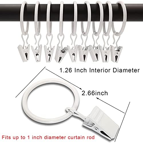 LLPJS 40 Pack Curtain Rings - Image 2