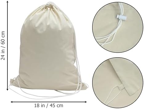 COTTON CRAFT Large Laundry Bag Backpack - Image 3