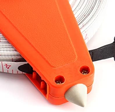 QWORK Open Reel Tape Measure, Fibreglass Surveyors Tape, 50M /165 FT - Image 3