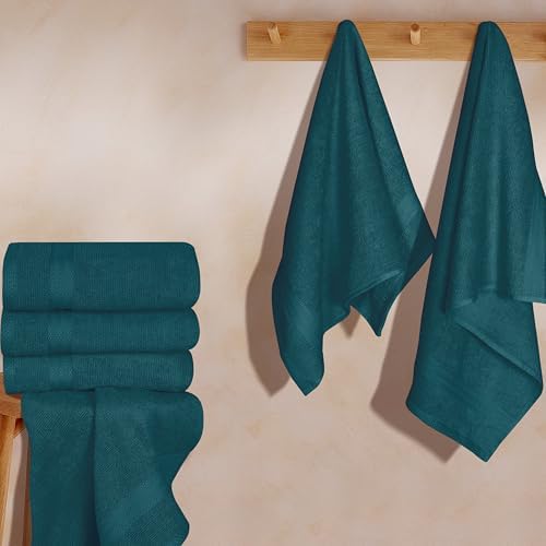 GLAMBURG Ultra Soft 6-Piece Hand Towel Set 16x28-100% Ringspun Cotton - Image 3