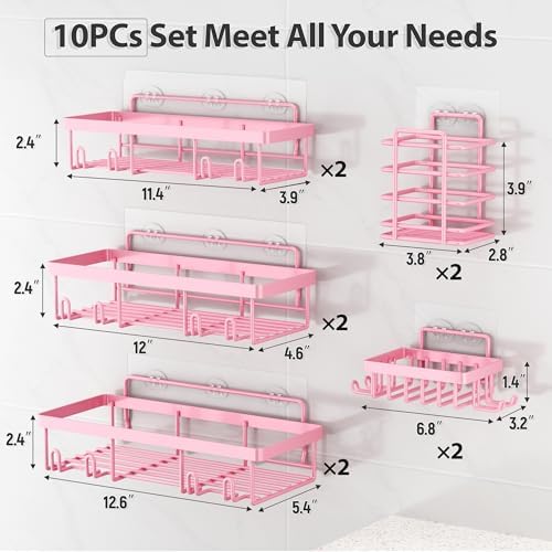 Liuoud 10 Pack Shower Caddy for Inside Shower - Image 2