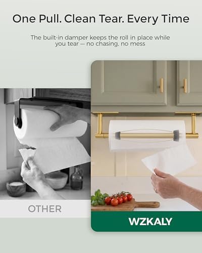 Gold Paper Towel Holder Under Cabinet - Image 5
