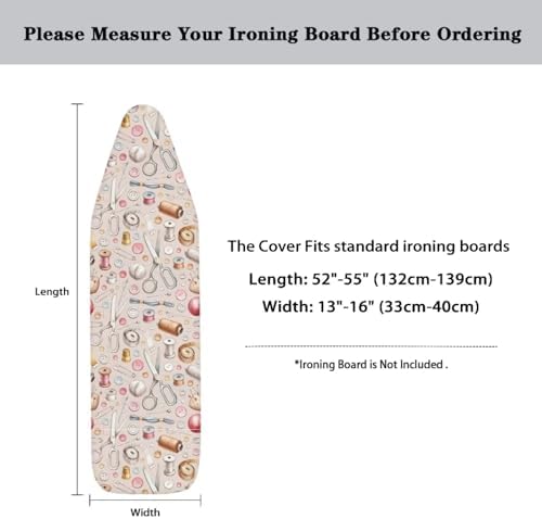 Ironing Board Covers Standard Size Cute Sewing Machine Pattern Ironing Board - Image 6