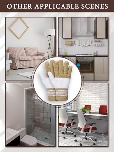 Patelai 3 Pairs Microfiber Dusting Gloves - Image 7