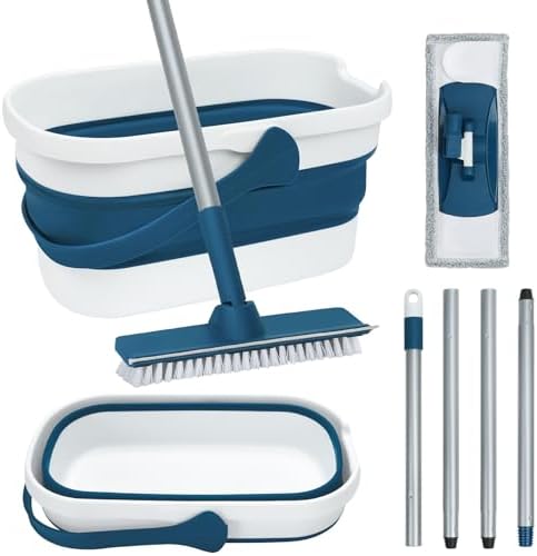 Collapsible Mop and Bucket Set by TrueYee