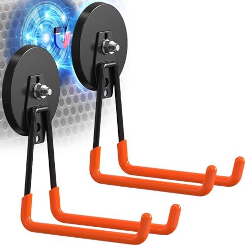 Large Strong Magnetic Hooks Heavy Duty, 3.5in Powerful Utility Magnets Hook by AIYOTAR
