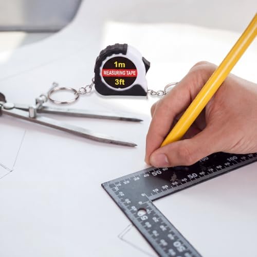 Kanayu 50 Pcs Mini Tape Measure Keychains 3 ft Small Retractable Measuring Tape - Image 4