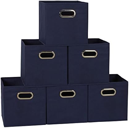 Household Essentials 81-1 Foldable Fabric Storage Bins | Set of 6 Cubby Cubes - Image 5