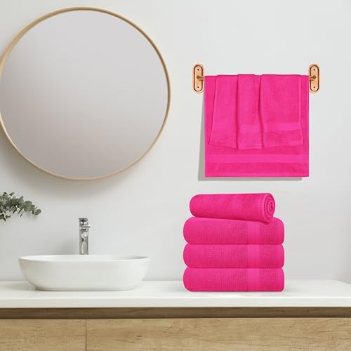 GLAMBURG Ultra Soft 6-Piece Hand Towel Set 16x28-100% Ringspun Cotton - Image 4