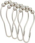 Moen SR2100BN Shower Curtain Rolling Rings, Brushed Nickel by Moen