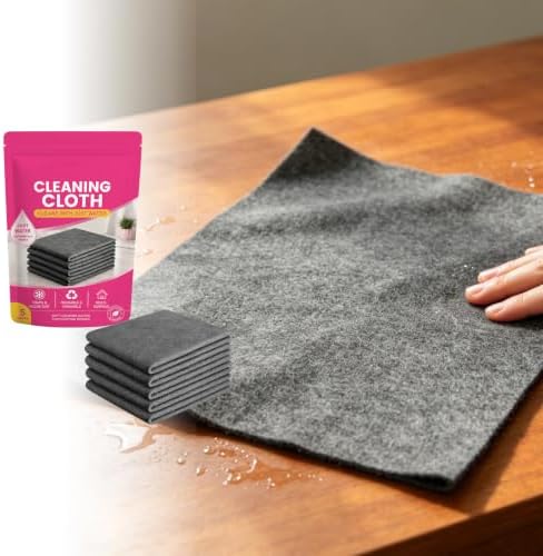 Cleaning Cloth 5 Pcs, Thickened Streak-Free Microfiber Towels Cleaning Cloth - Image 4