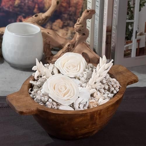 Linen White Fragrance Potpourri Bag Home Décor | Floral Petals Vase & Bowl - Image 5