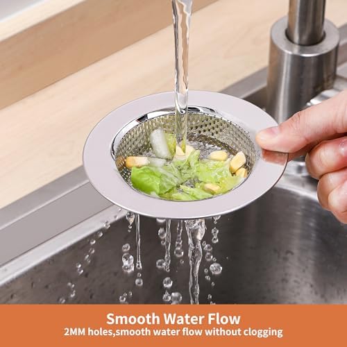 2pcs Kitchen Sink Strainer Stainless Steel, Kitchen Sink Drain Strainer - Image 3