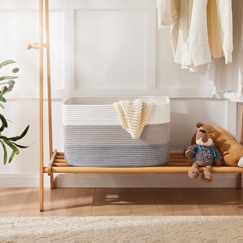 Artfeel Blanket Basket, Rectangle Woven Baskets - Image 4
