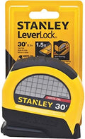 Stanley 30-830 30-Foot-by-1-Inch LeverLock Tape Rule by STANLEY