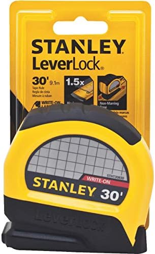 Stanley 30-830 30-Foot-by-1-Inch LeverLock Tape Rule by STANLEY