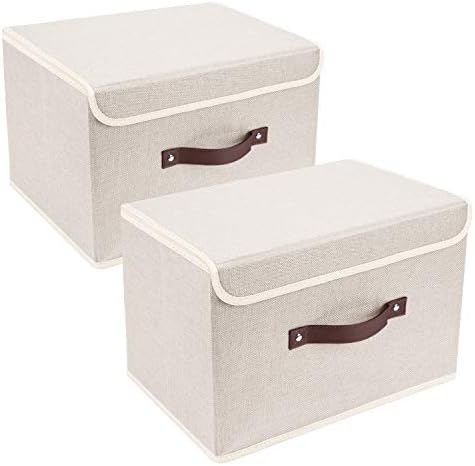 TYEERS Collapsible Storage Boxes, Washable Fabric Storage Bins by StorageOrganization