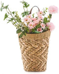 Handwoven Water Hyacinth Boho Front Door Basket by LGENHOOMHandwovenNaturalWaterHyacinthBasket