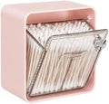 DASITON Wall Mounted Qtip Holder Dispenser, Adhesive No Drilling Cotton Swab by DASITON